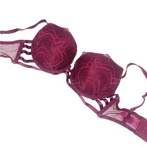 Victoria's Secret Red Lace Push-Up Bra